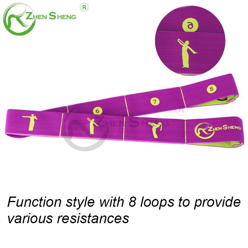 Economical Function Style 8 Loops Elastic Yoga Band