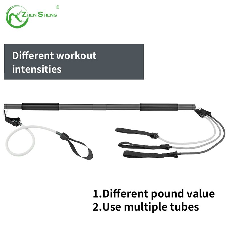 Resistance Band Tube Fitness Exercise Multifunction Pilates Stick Bar