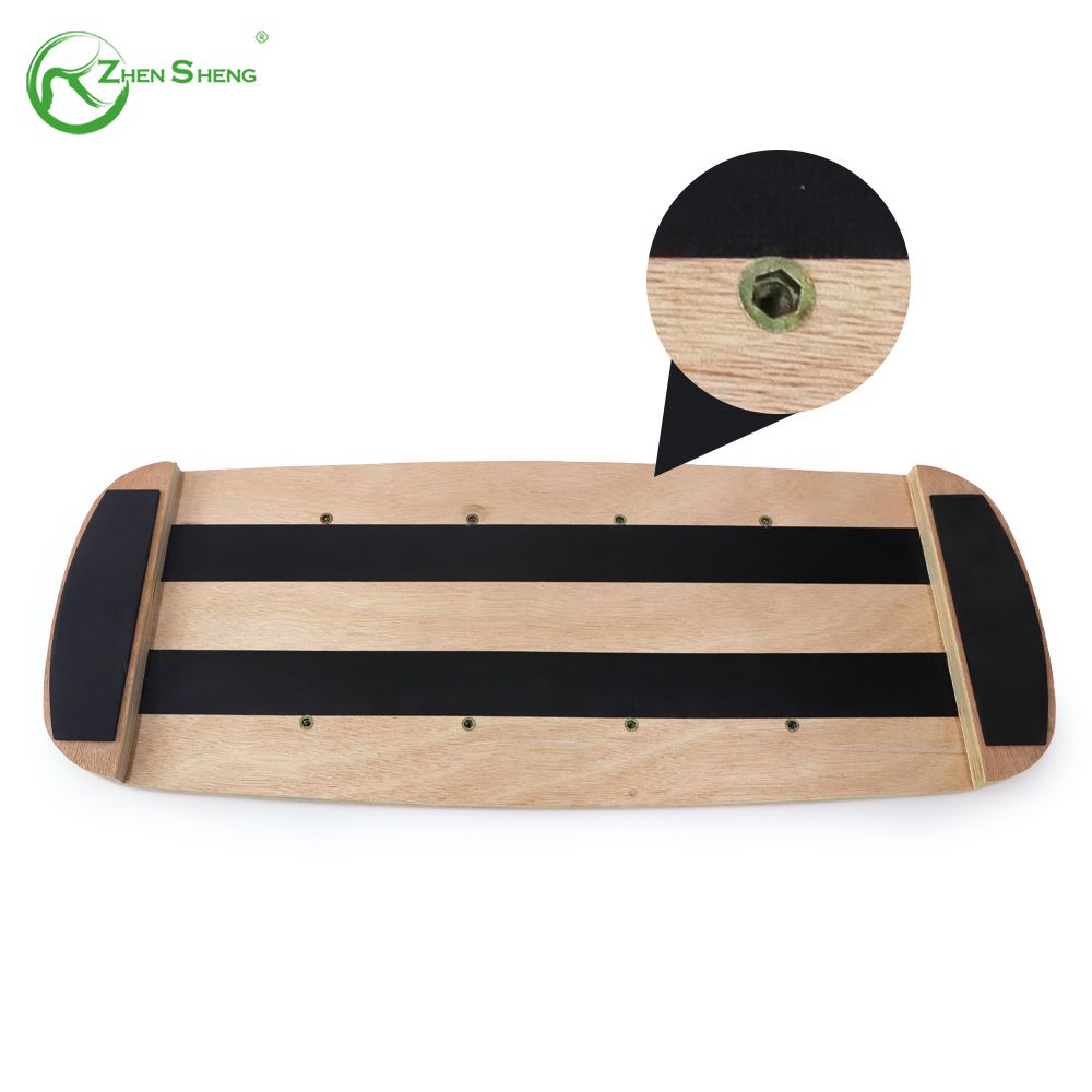 Wooden Multifunction Adjustable Wobble Roller Trainer Surf Balance Board