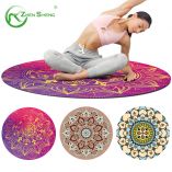 Circular Suede Rubber Multifunction Exercise Fitness Pilates Yoga Mat